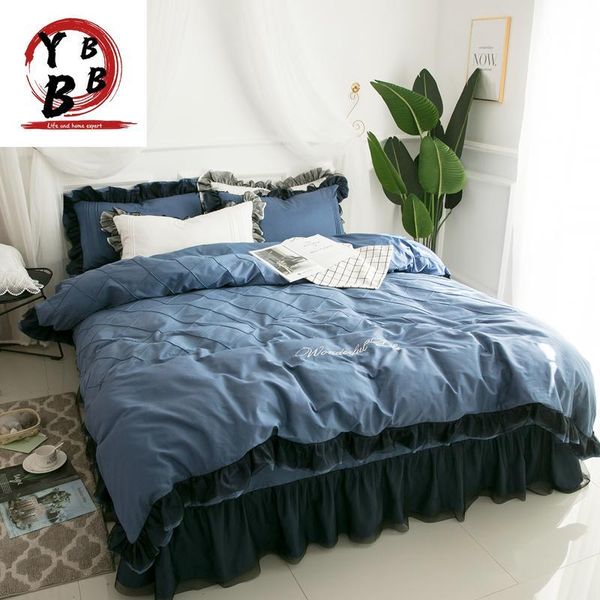 bedding sets lace princess wedding luxury set king twin pure cotton blue bed sheet solid duvet cover pillowcase bedclothes
bedding sets lace princess wedding luxury set king twin pure cotton blue bed sheet solid duvet cover pillowcase bedclothes