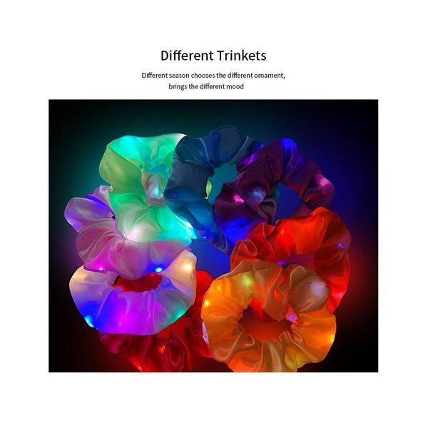 2020 new led luminous scrunchies hairband for women girl elastic ponytail holder hair band rope light party bar hair acc qylwlf, Blue;red
2020 new led luminous scrunchies hairband for women girl elastic ponytail holder hair band rope light party bar hair acc qylwlf, Blue;red