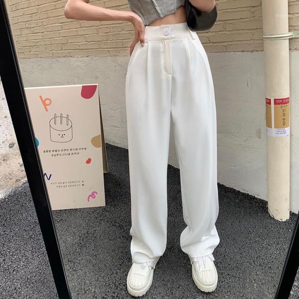 women's pants & capris drape summer women wide leg high waist straight loose casual long trousers thin white fashion ladies clothes, Black;white
women's pants & capris drape summer women wide leg high waist straight loose casual long trousers thin white fashion ladies clothes, Black;white