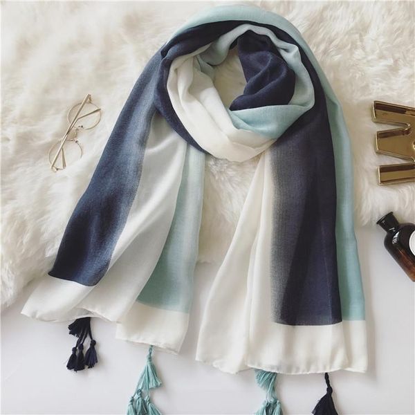 scarves gradient solid color cotton tassel fashion woman seaside holiday sunscreen beach lady shawl female pashmina, Blue;gray
scarves gradient solid color cotton tassel fashion woman seaside holiday sunscreen beach lady shawl female pashmina, Blue;gray