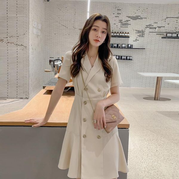 casual dresses suit dress women's style in spring and summer of 2021 professional design feeling close waist double breasted slim sweet, Black;gray
casual dresses suit dress women's style in spring and summer of 2021 professional design feeling close waist double breasted slim sweet, Black;gray