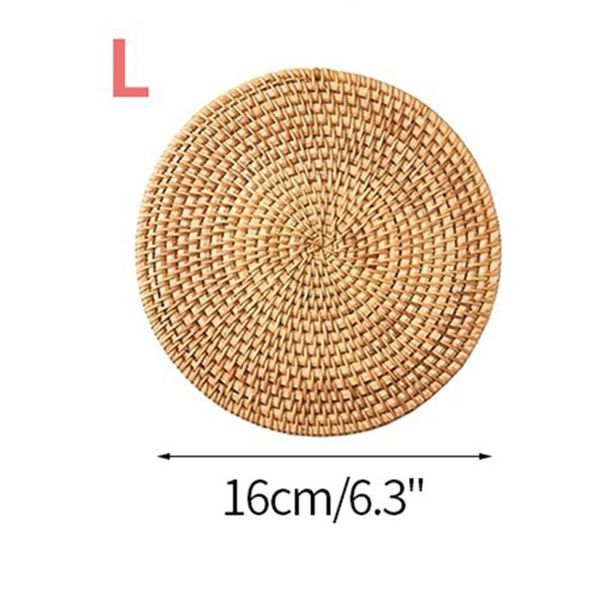 mats & pads 1pc *18cm/7.1 inches placemat rattan woven retro heat insulation tea round deskcoffee mat
mats & pads 1pc *18cm/7.1 inches placemat rattan woven retro heat insulation tea round deskcoffee mat