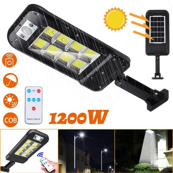 solar lamps 1200w 160cob led waterproof light pir motion sensor remote control garden lamp outdoor street lights
solar lamps 1200w 160cob led waterproof light pir motion sensor remote control garden lamp outdoor street lights