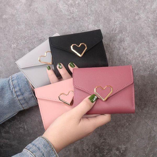 wallets ladies wallet metal heart-shaped short card vintage korean hipster pu case, Red;black
wallets ladies wallet metal heart-shaped short card vintage korean hipster pu case, Red;black