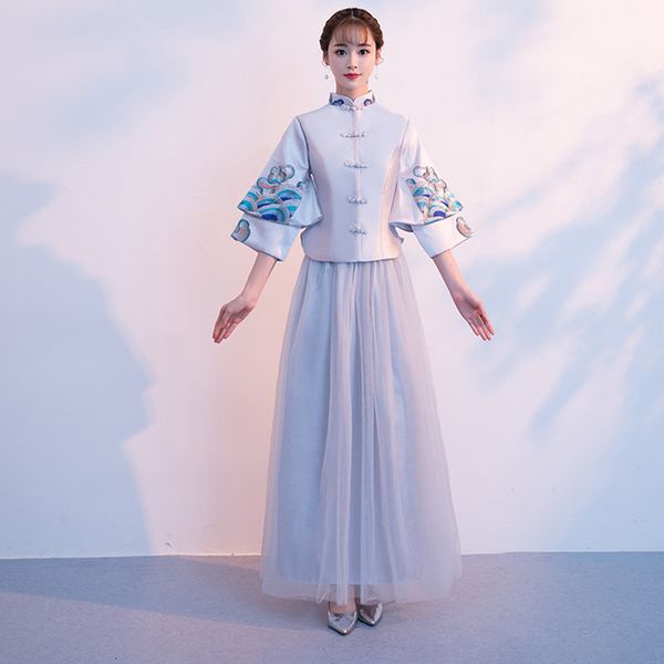 a modern cheongsam bridegroom, traditional chinese qipao vestidos size s-xxl 8atr, Blue;red
a modern cheongsam bridegroom, traditional chinese qipao vestidos size s-xxl 8atr, Blue;red