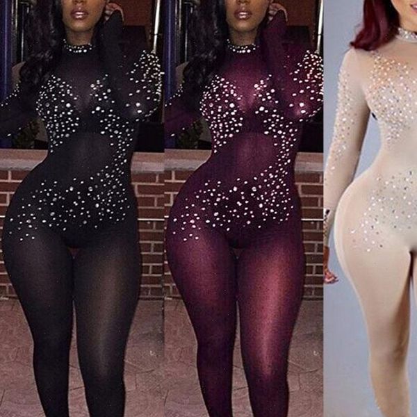 night party club womens jumpsuits black lace sheer mesh casual rhinestone long sleeve bodycon rompers female overalls, Black;white
night party club womens jumpsuits black lace sheer mesh casual rhinestone long sleeve bodycon rompers female overalls, Black;white