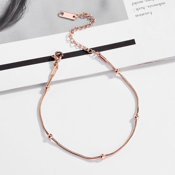 link, chain korean style fashion simple snake five beads stainless steel charm bracelet for women trendy no fade daily jewelry female, Black
link, chain korean style fashion simple snake five beads stainless steel charm bracelet for women trendy no fade daily jewelry female, Black
