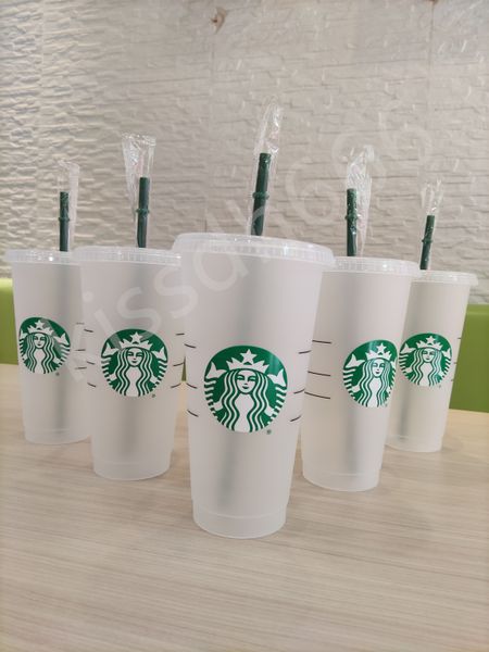 starbucks 24oz/710ml plastic tumbler reusable clear drinking flat bottom cup pillar shape lid straw mug dhl fast delivery
starbucks 24oz/710ml plastic tumbler reusable clear drinking flat bottom cup pillar shape lid straw mug dhl fast delivery