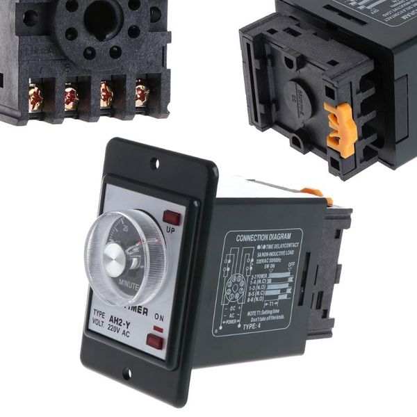 2021 new 0-60 seconds/minutes power on delay timer time relay w socket base ac 220v ah2-y
2021 new 0-60 seconds/minutes power on delay timer time relay w socket base ac 220v ah2-y