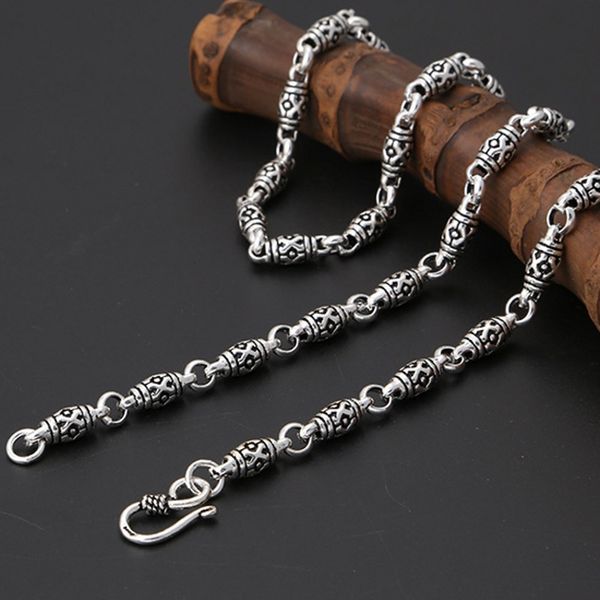 2021 new real 100% s925 sterling sier jewelry classic man and woman necklaces fashion retro 6mm thick bamboo chain s51f, Silver
2021 new real 100% s925 sterling sier jewelry classic man and woman necklaces fashion retro 6mm thick bamboo chain s51f, Silver