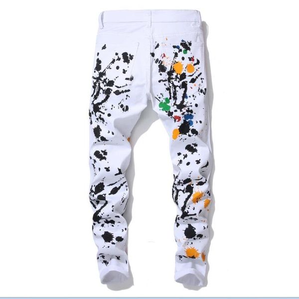 brand jeans fashion painting jeans men 2021 new luxury designer mens famous wholesale white fit slim printed biker denim pants 90 jndcl, Black
brand jeans fashion painting jeans men 2021 new luxury designer mens famous wholesale white fit slim printed biker denim pants 90 jndcl, Black