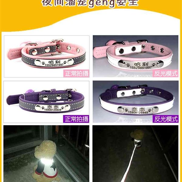 factory dog lettering anti loss reflective cat collar pet small medium bell dog tag heud
factory dog lettering anti loss reflective cat collar pet small medium bell dog tag heud