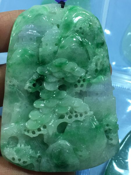 natural 7a myanmar jade handcarved jade landscape green jade pendant necklace men pendants jewelry necklaces, Silver
natural 7a myanmar jade handcarved jade landscape green jade pendant necklace men pendants jewelry necklaces, Silver