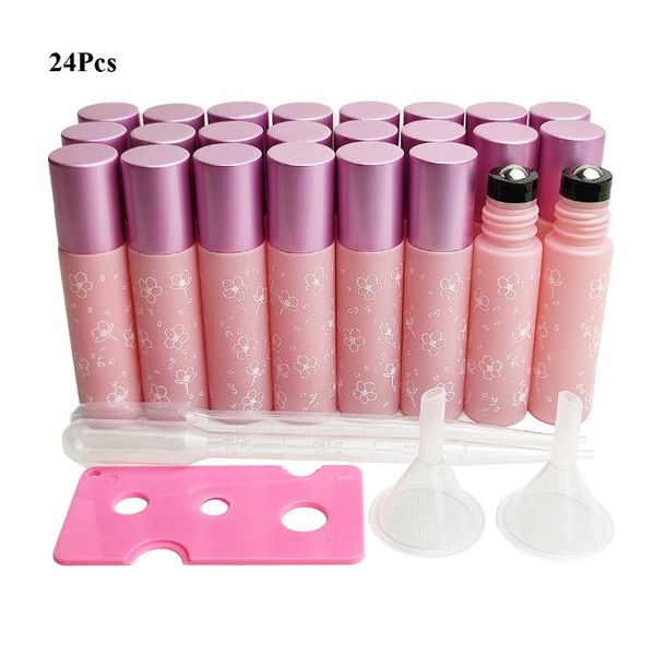 storage bottles & jars 24pcs/lot 10ml glass roll on with metal balls empty roller essential oil for perfume openers
storage bottles & jars 24pcs/lot 10ml glass roll on with metal balls empty roller essential oil for perfume openers