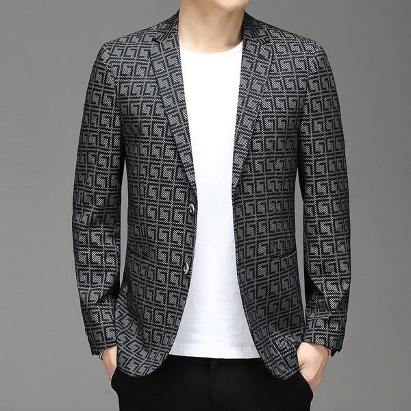 men's suits & blazers 2021 coat slim fit youth suit creative printing casual, White;black
men's suits & blazers 2021 coat slim fit youth suit creative printing casual, White;black
