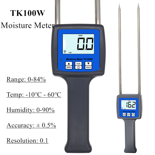 tk100w professional moisture meter hygrometers for wood sawdust powder meter hay bale peat moisture wood chips tester
tk100w professional moisture meter hygrometers for wood sawdust powder meter hay bale peat moisture wood chips tester