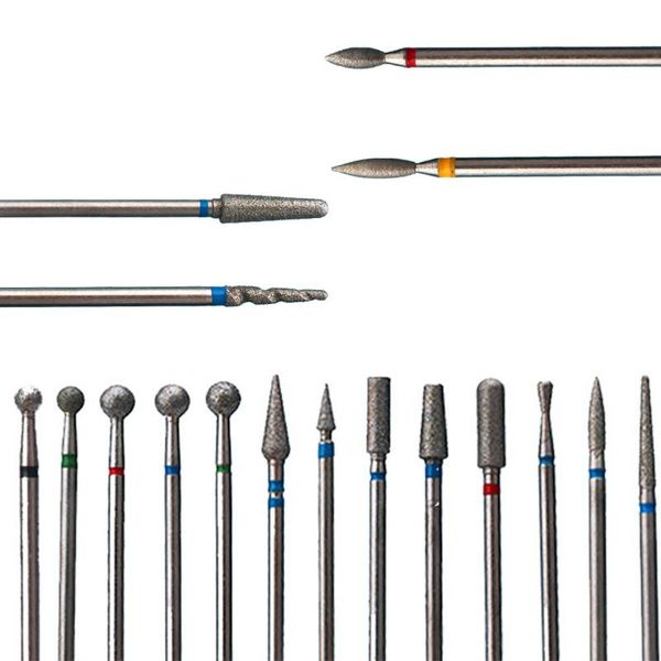 nail art equipment 1pc diamond drill bit milling cutters for electric manicure polishing clean cuticle rotary accessories tool, Silver
nail art equipment 1pc diamond drill bit milling cutters for electric manicure polishing clean cuticle rotary accessories tool, Silver