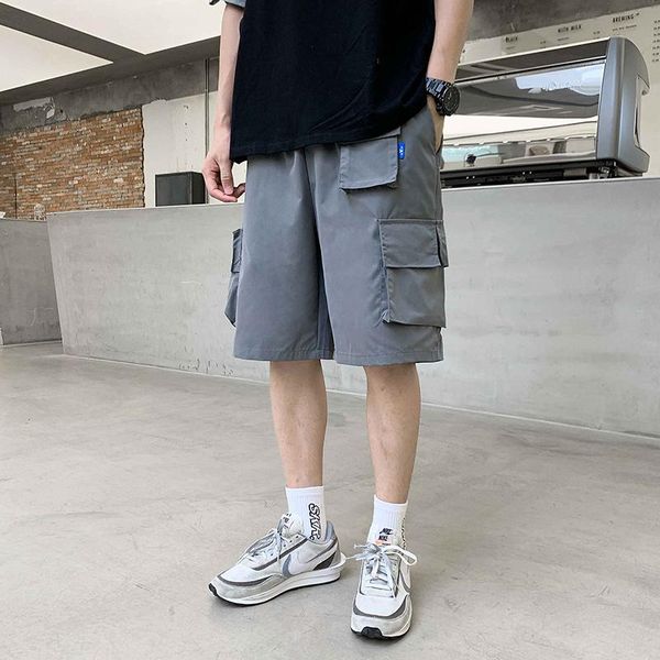 men's shorts cargo mens summer korean fashion loose casual straight-leg multi-pocket harajuku streetwear five-point pants, White;black
men's shorts cargo mens summer korean fashion loose casual straight-leg multi-pocket harajuku streetwear five-point pants, White;black