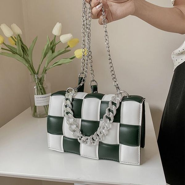 factory wholesale sweet womens diamonds chain bag winter color matching leather handbags street trend plaid women backpack joker woven diamo
factory wholesale sweet womens diamonds chain bag winter color matching leather handbags street trend plaid women backpack joker woven diamo