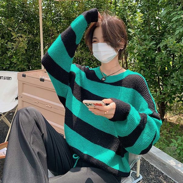 women's sweaters jersey fall and winter short women's stripes loose knitted sweater japanese girl selling a26 n2vc, White;black
women's sweaters jersey fall and winter short women's stripes loose knitted sweater japanese girl selling a26 n2vc, White;black