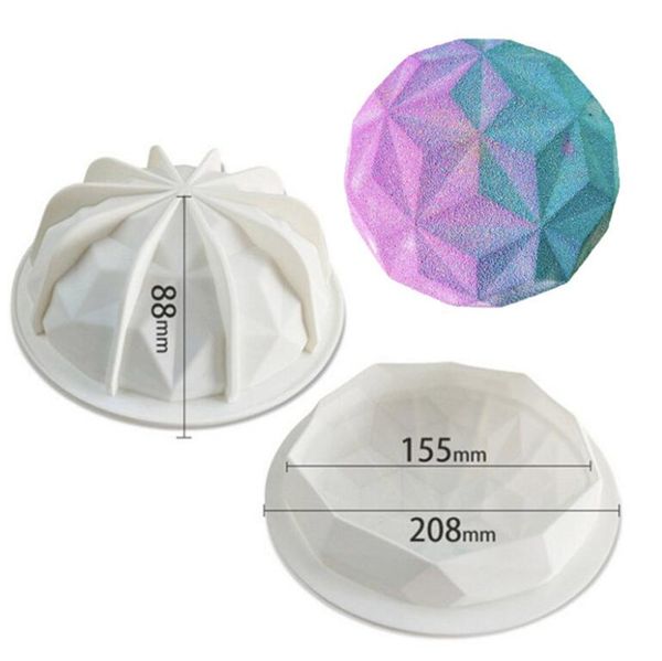 diamond dome mould round silicone cake mold silicone oven safe chocolate mousse dessert baking pan
diamond dome mould round silicone cake mold silicone oven safe chocolate mousse dessert baking pan