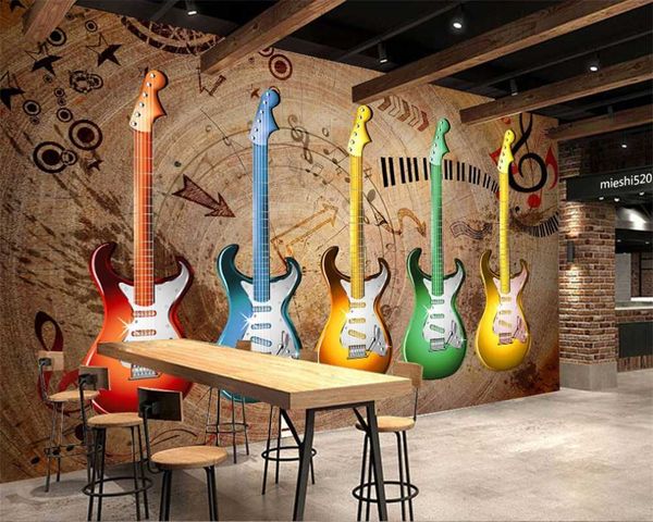 custom 3d p wallpaper mural retro wood grain music graffiti bar ktv restaurant tooling background wall
custom 3d p wallpaper mural retro wood grain music graffiti bar ktv restaurant tooling background wall