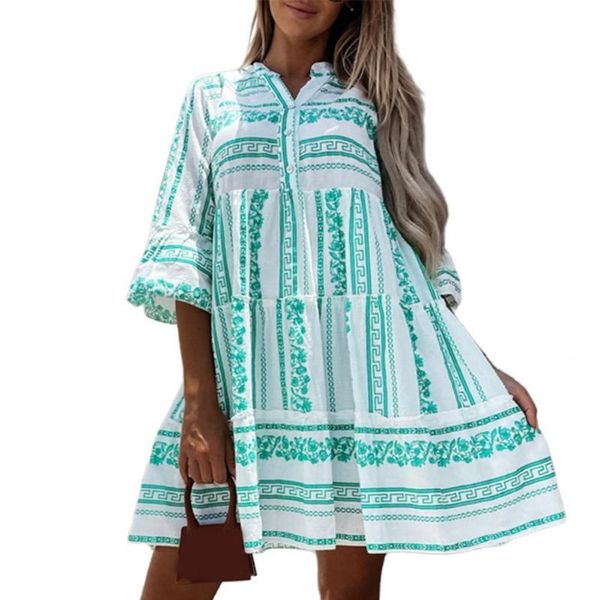 casual dresses summer mini dress boho print flare sleeve women v neck elegant ruffle half for vacation party princess, Black;gray
casual dresses summer mini dress boho print flare sleeve women v neck elegant ruffle half for vacation party princess, Black;gray