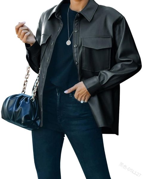 women's jackets women jacket solid color collar coat women's autumn single-breasted pocket casual, Black;brown
women's jackets women jacket solid color collar coat women's autumn single-breasted pocket casual, Black;brown