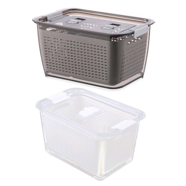 storage bottles & jars 634e kitchen box refrigerator keep fresh vegetable fruit drain basket multifunctional plastic container with lid
storage bottles & jars 634e kitchen box refrigerator keep fresh vegetable fruit drain basket multifunctional plastic container with lid
