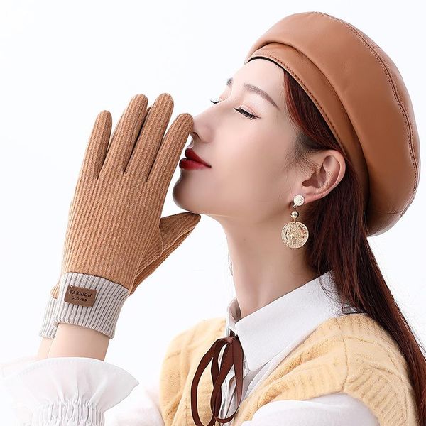 sports gloves 1 pair cold winter comfortable warm striped literary ladies touch screen cycling stylish accessorie, Black
sports gloves 1 pair cold winter comfortable warm striped literary ladies touch screen cycling stylish accessorie, Black