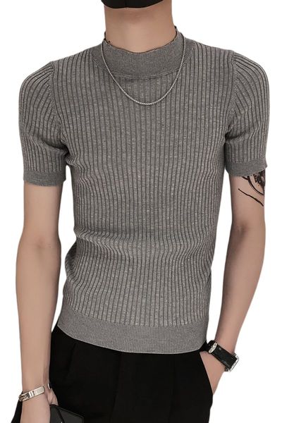 2021 summer of men knitting fine casual fit t-shirt breathable comfortable t-streetwear men's clothing af56, White
2021 summer of men knitting fine casual fit t-shirt breathable comfortable t-streetwear men's clothing af56, White