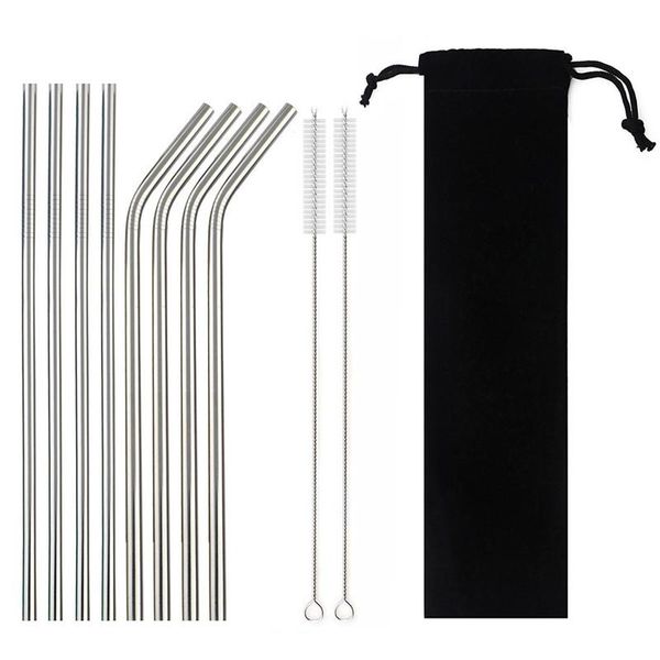 drinking straws 10pcs/sleeve bag portable stainless steel beverage milk tea coffee straw + cleaning brush reusable
drinking straws 10pcs/sleeve bag portable stainless steel beverage milk tea coffee straw + cleaning brush reusable