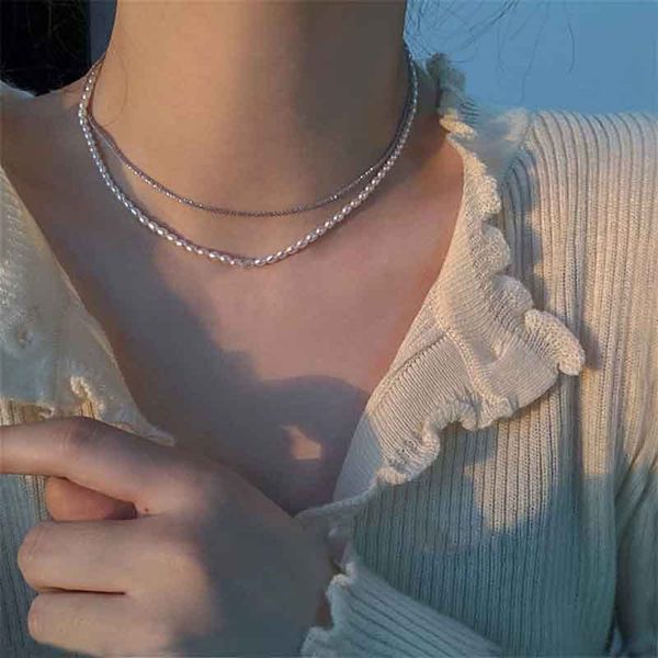 japan and south korea super fairy temperament imitation pearl gypsophila necklace cold wind simple sweet cool girl double, Silver
japan and south korea super fairy temperament imitation pearl gypsophila necklace cold wind simple sweet cool girl double, Silver