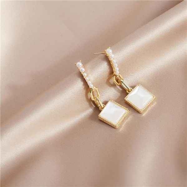 stud korean style square opal stone earrings for women exquisite imitation pearl dangle femme brincos jewelry gifts, Golden;silver
stud korean style square opal stone earrings for women exquisite imitation pearl dangle femme brincos jewelry gifts, Golden;silver