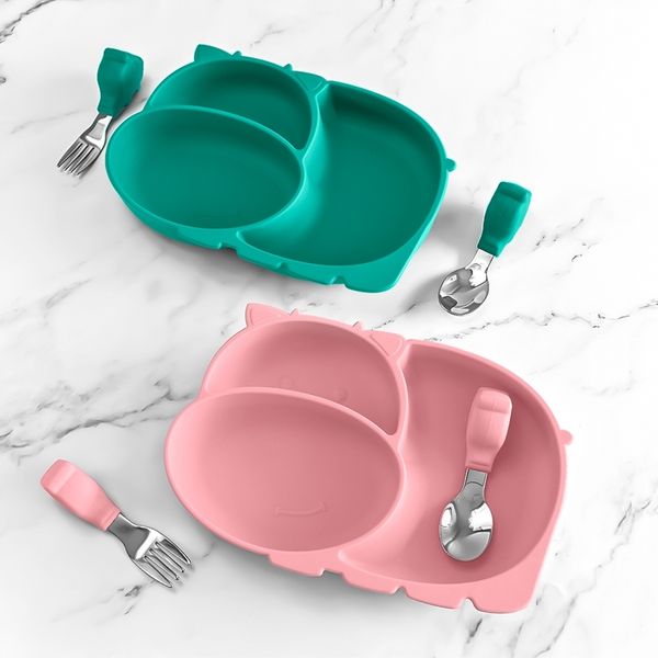 cow silicone baby feeding silicone plate kids bowl for breakfast nursning feeding tableware set with spoon fork set 210226
cow silicone baby feeding silicone plate kids bowl for breakfast nursning feeding tableware set with spoon fork set 210226