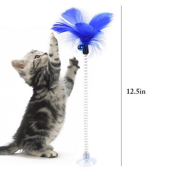 cat toys 2pcs colorful feather teaser suction cup spring bell training toy pet interactive funny favor
cat toys 2pcs colorful feather teaser suction cup spring bell training toy pet interactive funny favor