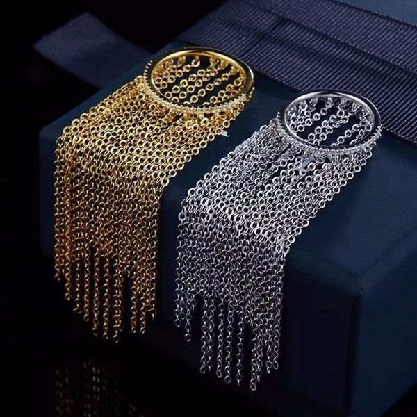 cluster rings sljely luxury zircon pure 925 sterling silver chain tassel round cuff finger ring design long women wedding party jewelry, Golden;silver
cluster rings sljely luxury zircon pure 925 sterling silver chain tassel round cuff finger ring design long women wedding party jewelry, Golden;silver