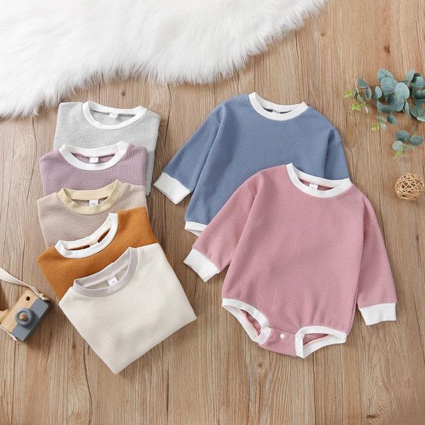 rompers baby girl boy crewneck sweatshirt romper long sleeve oversized sweater waffle knit bodyusuit pullover fall clothes, Blue
rompers baby girl boy crewneck sweatshirt romper long sleeve oversized sweater waffle knit bodyusuit pullover fall clothes, Blue