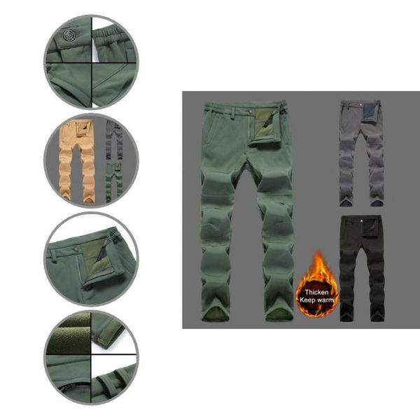 men's pants terrific winter warm wear resistant mid waist male trousers outdoor, Black
men's pants terrific winter warm wear resistant mid waist male trousers outdoor, Black