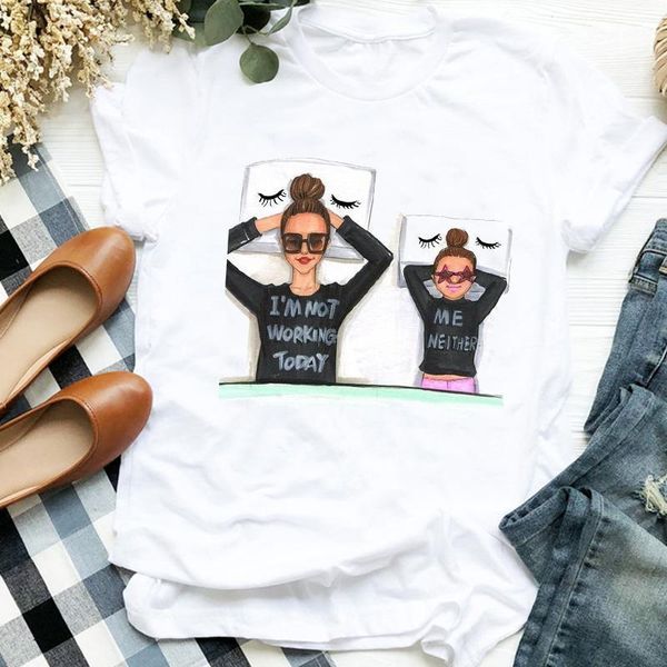 women's t-shirt women shirt love printing happy time 90s daughter mama clothes mom mother ladies graphic printed tee tshirt female, White
women's t-shirt women shirt love printing happy time 90s daughter mama clothes mom mother ladies graphic printed tee tshirt female, White