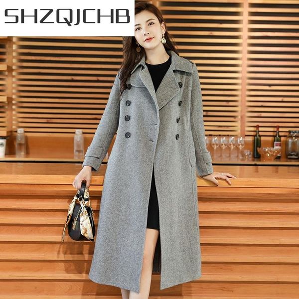 women's wool & blends jchb 2021 100% coat women fashion autumn winter cashmere female jackets+belt slim overcoat casaco feminino hiver, Black
women's wool & blends jchb 2021 100% coat women fashion autumn winter cashmere female jackets+belt slim overcoat casaco feminino hiver, Black