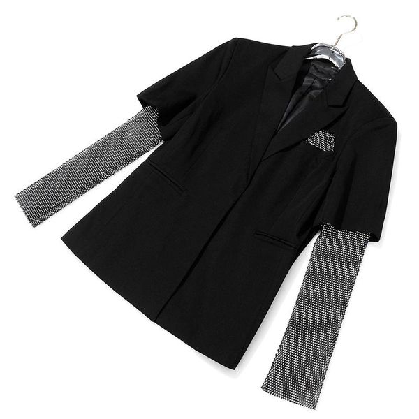 fit rhinestone loose blingbling spliced jacket new lapel long sleeve women coat fashion tide spring autumn 2021 jz111, Black;brown
fit rhinestone loose blingbling spliced jacket new lapel long sleeve women coat fashion tide spring autumn 2021 jz111, Black;brown