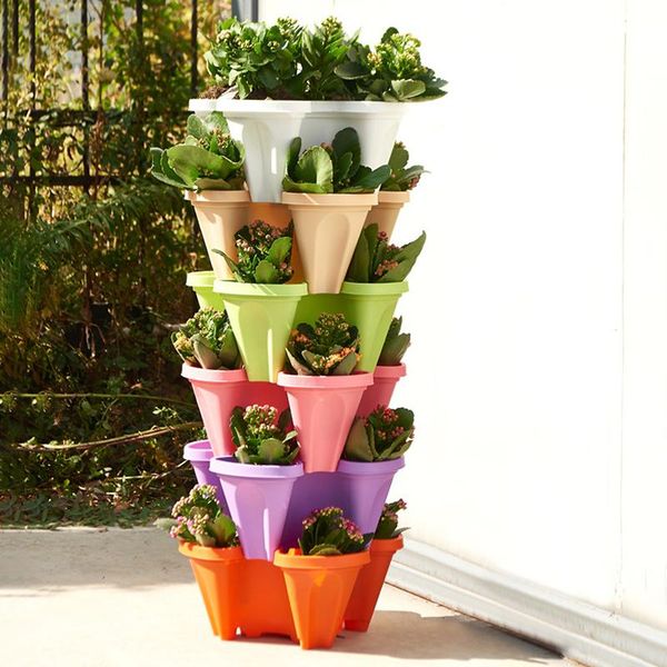 planters & pots stack-up type stereoscopic flower pot plastic stackable vertical plant for garden home dfds889
planters & pots stack-up type stereoscopic flower pot plastic stackable vertical plant for garden home dfds889
