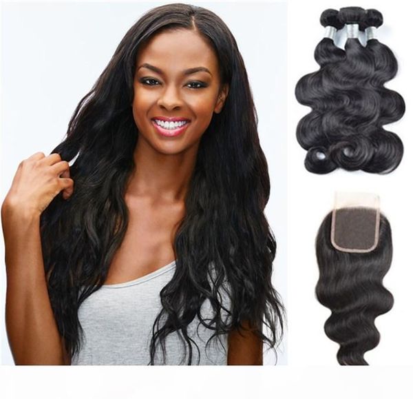 viya 9a body wave human hair bundles with swiss lace closure 4*4 inch brazilian remy hair extensions can be colored, Black
viya 9a body wave human hair bundles with swiss lace closure 4*4 inch brazilian remy hair extensions can be colored, Black