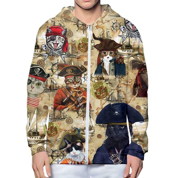 men's hoodies & sweatshirts 2021 3d harajuku vintage map pirate cat men fashion casual anime hoodie streetwear sweatshirt zipper jacket, Black
men's hoodies & sweatshirts 2021 3d harajuku vintage map pirate cat men fashion casual anime hoodie streetwear sweatshirt zipper jacket, Black