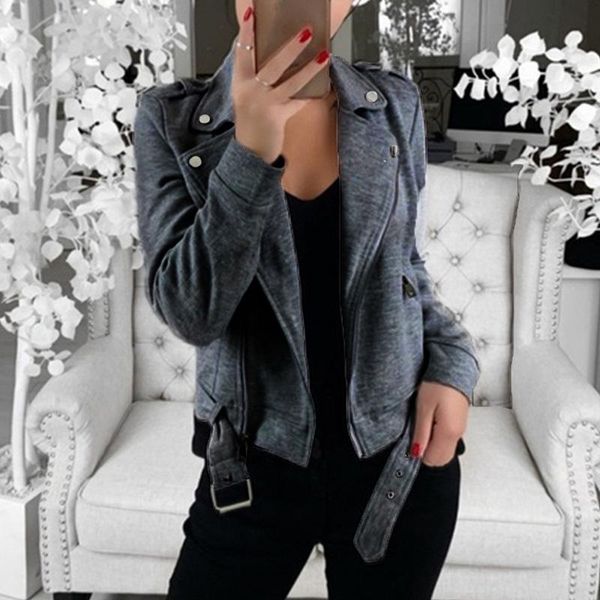 women's jackets 2021 autumn fashion jacket coat women casual solid turn down collar long sleeve zipper belt thin female outerwear, Black;brown
women's jackets 2021 autumn fashion jacket coat women casual solid turn down collar long sleeve zipper belt thin female outerwear, Black;brown