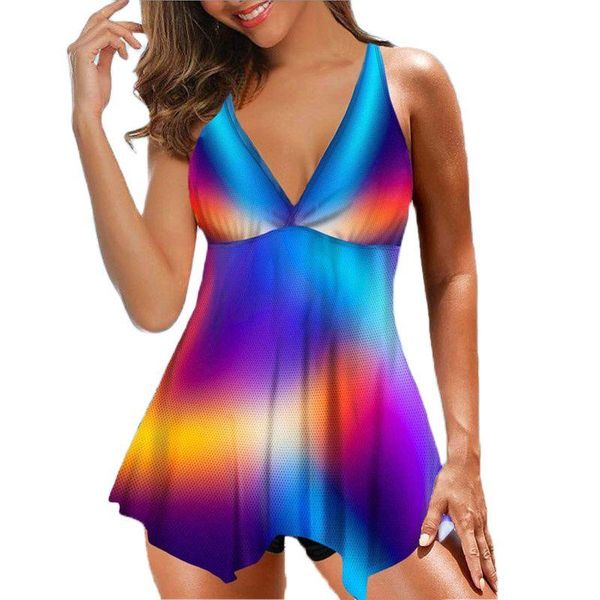 two-piece suits gradient rainbow plus size 8xl bikini split swimwear vintage v neck push up tankini two piece trikini beach swimsuit for wom
two-piece suits gradient rainbow plus size 8xl bikini split swimwear vintage v neck push up tankini two piece trikini beach swimsuit for wom