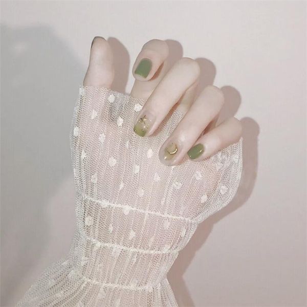 false nails 291-green star moon fake nail patch wearing finished 24 pieces, Red;gold
false nails 291-green star moon fake nail patch wearing finished 24 pieces, Red;gold