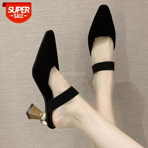 women's shoes slippers outdoor 2021 new spring pointed high heels fashion zapatillas mujer casa sapato feminino #n67c, Black
women's shoes slippers outdoor 2021 new spring pointed high heels fashion zapatillas mujer casa sapato feminino #n67c, Black