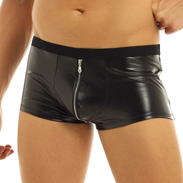 mens wetlook leather lingerie low rise zipper bulge pouch boxer shorts male gay club erotic pole dance mini short underwear, Black;white
mens wetlook leather lingerie low rise zipper bulge pouch boxer shorts male gay club erotic pole dance mini short underwear, Black;white